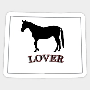 Wyoming Horse Lover Gift Sticker